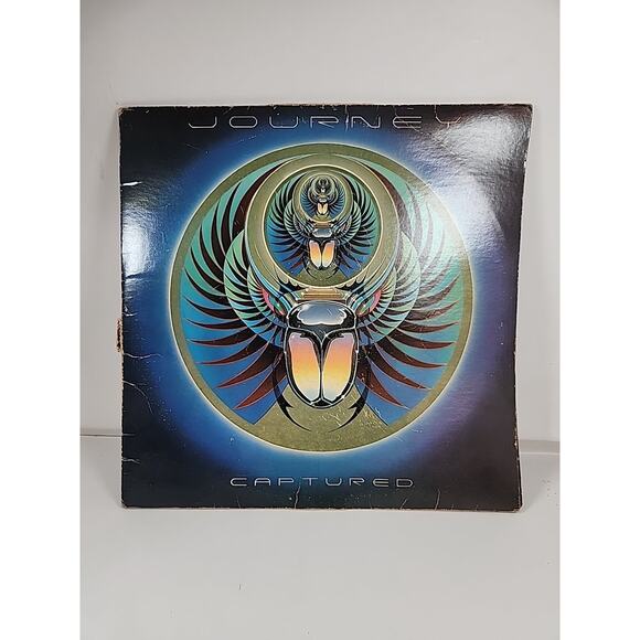Journey - Captured Double Vinyl LP 1981 - Poster Included - Picture 1 of 10